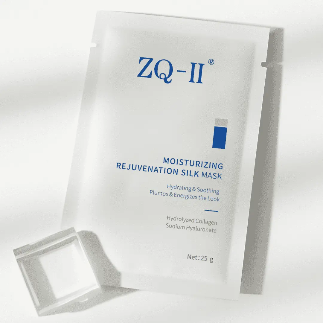 ماسک ابریشم جوان سازی مرطوب کننده ZQ-II: هیدراتاسیون سبک و مراقبت تسکین دهنده برای انواع پوست